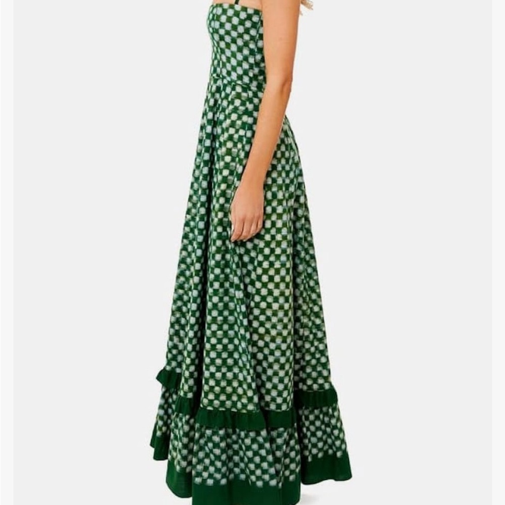 Green checkered Dress